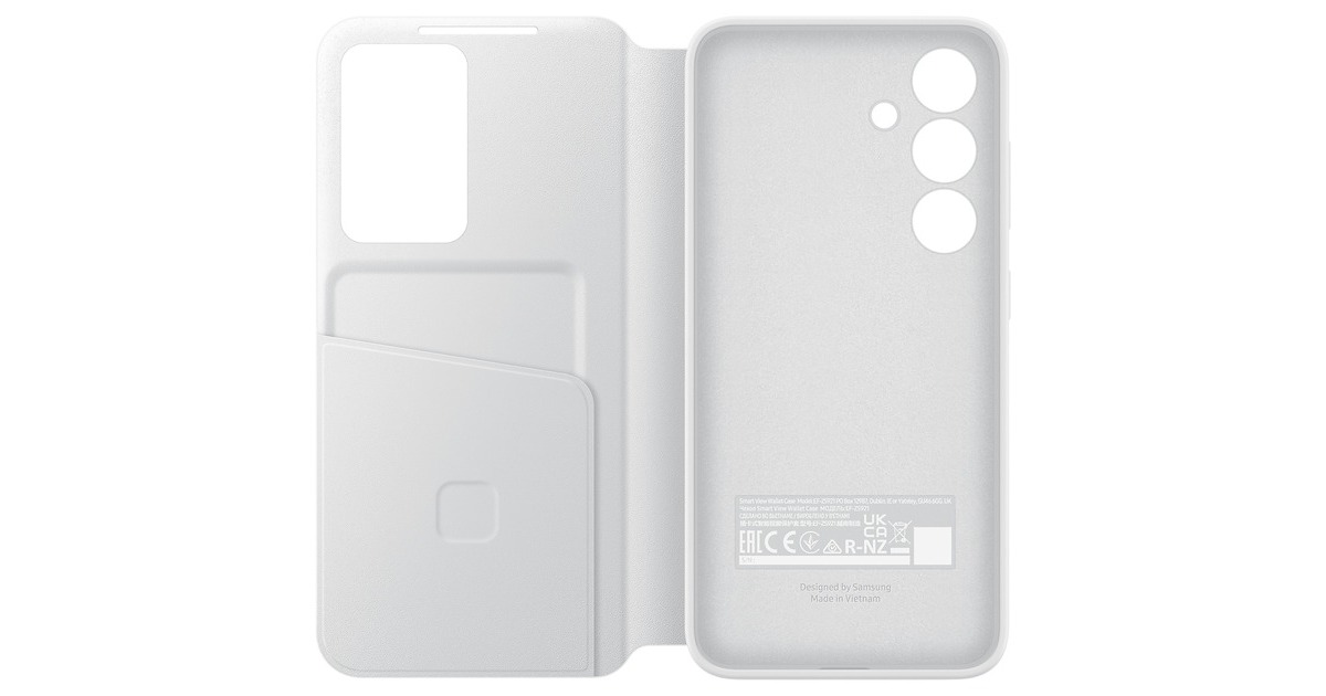 SAMSUNG Smart View Wallet Case, Handyhülle(weiß, Samsung Galaxy S24)