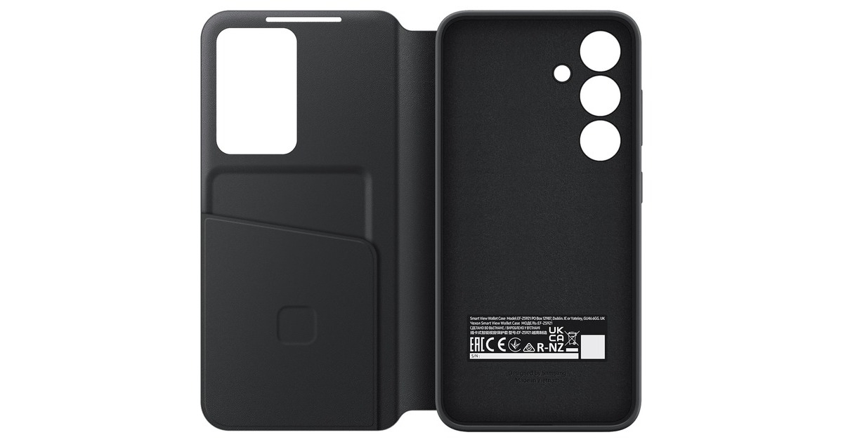 SAMSUNG Smart View Wallet Case, Handyhülle(schwarz, Samsung Galaxy S24)
