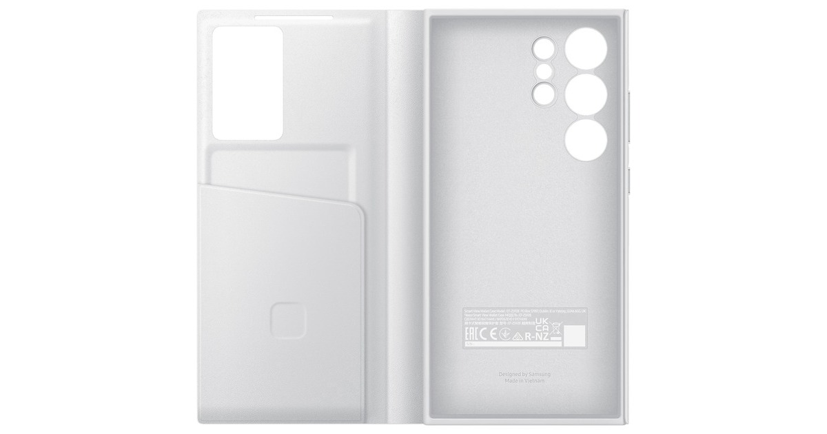 SAMSUNG Smart View Wallet Case, Handyhülle(weiß, Samsung Galaxy S24 Ultra)