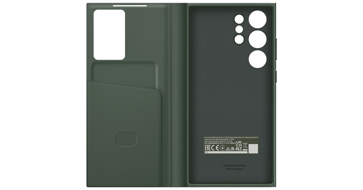SAMSUNG Smart View Wallet Case, Handyhülle(grün, Samsung Galaxy S23 Ultra)