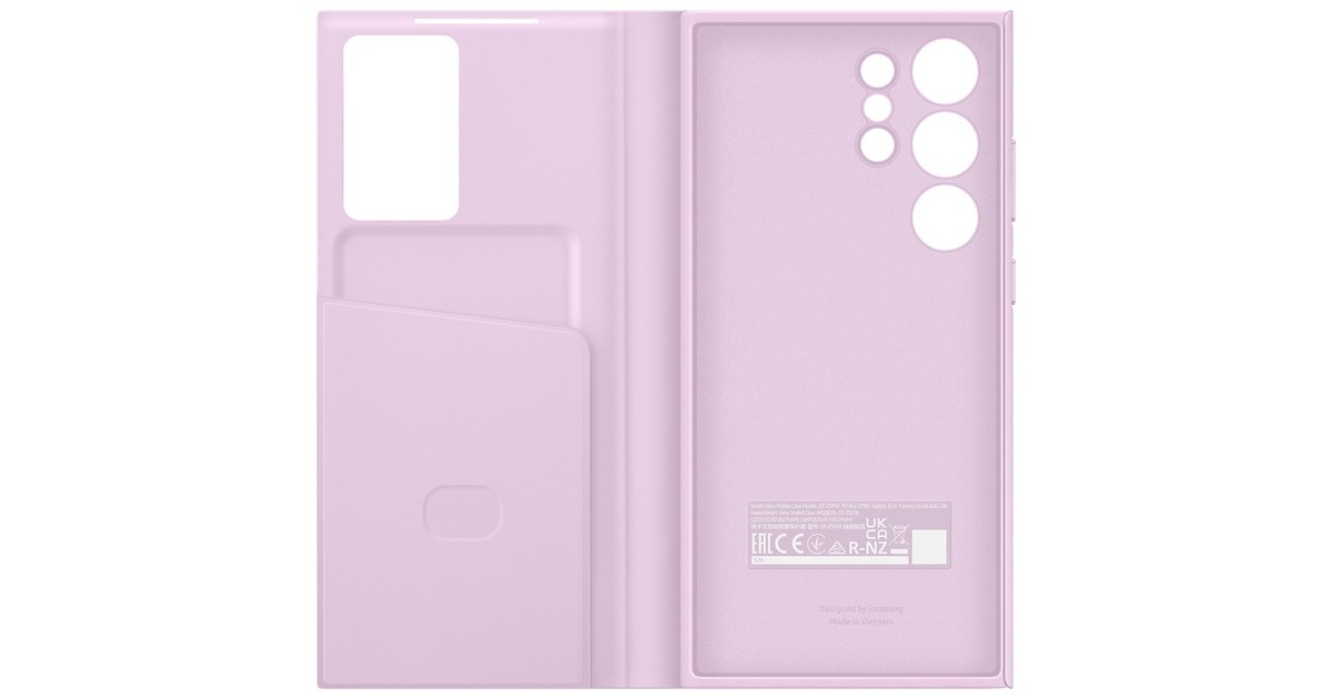 SAMSUNG Smart View Wallet Case, Handyhülle(lavendel, Samsung Galaxy S23 Ultra)