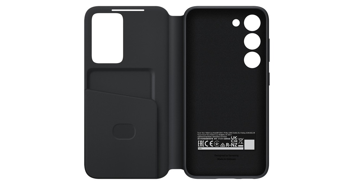 SAMSUNG Smart View Wallet Case, Handyhülle(schwarz, Samsung Galaxy S23)