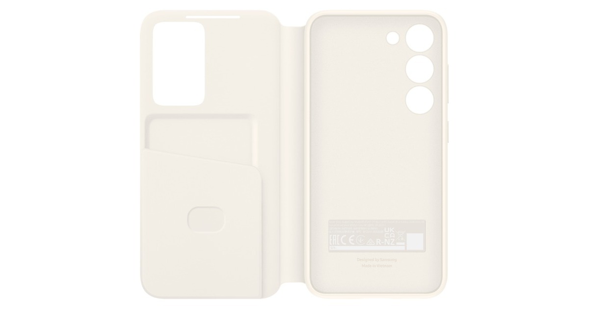SAMSUNG Smart View Wallet Case, Handyhülle(creme, Samsung Galaxy S23)