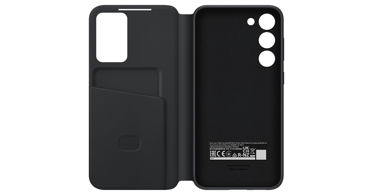 SAMSUNG Smart View Wallet Case, Handyhülle(schwarz, Samsung Galaxy S23+)