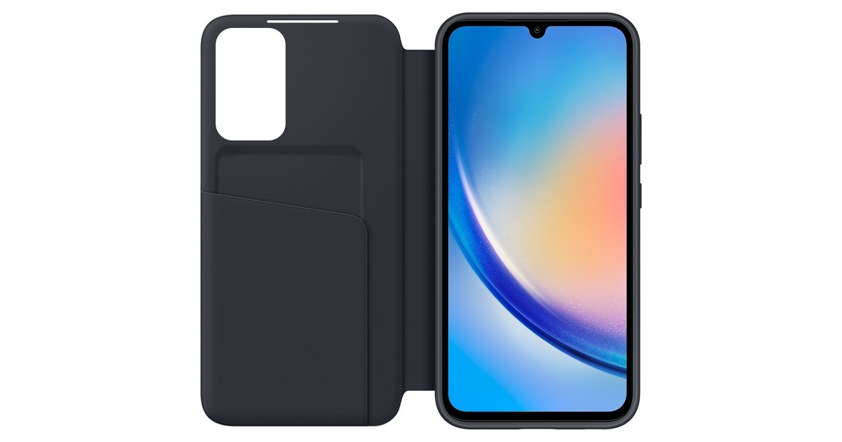 SAMSUNG Smart View Wallet Case, Handyhülle(schwarz, Samsung Galaxy A34 5G)