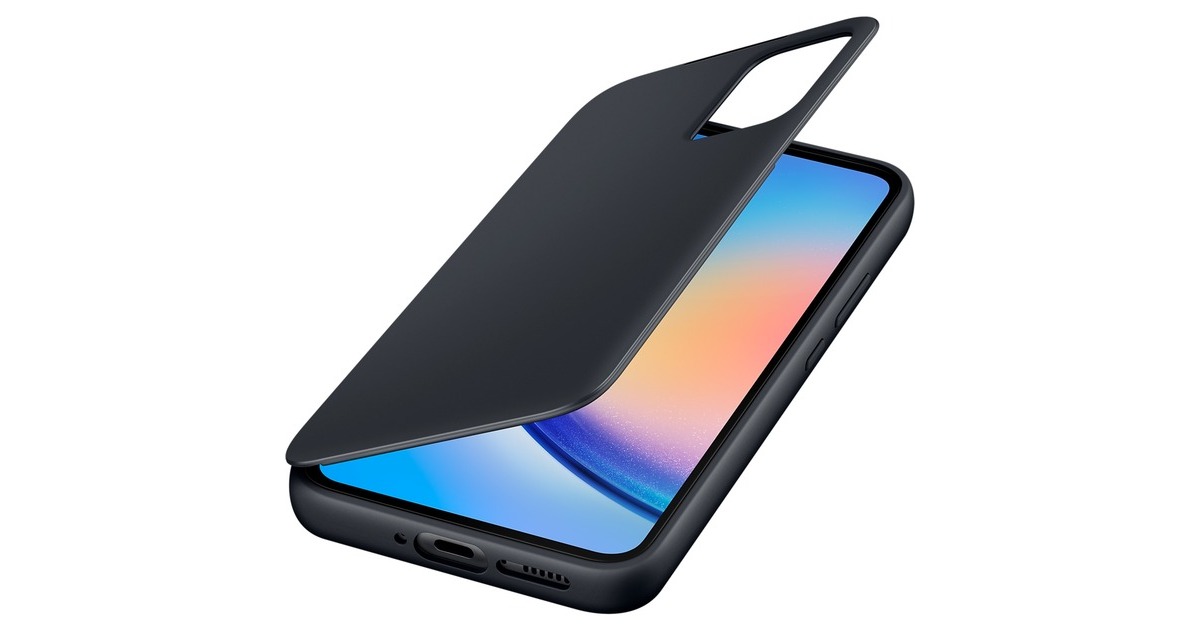 SAMSUNG Smart View Wallet Case, Handyhülle(schwarz, Samsung Galaxy A34 5G)