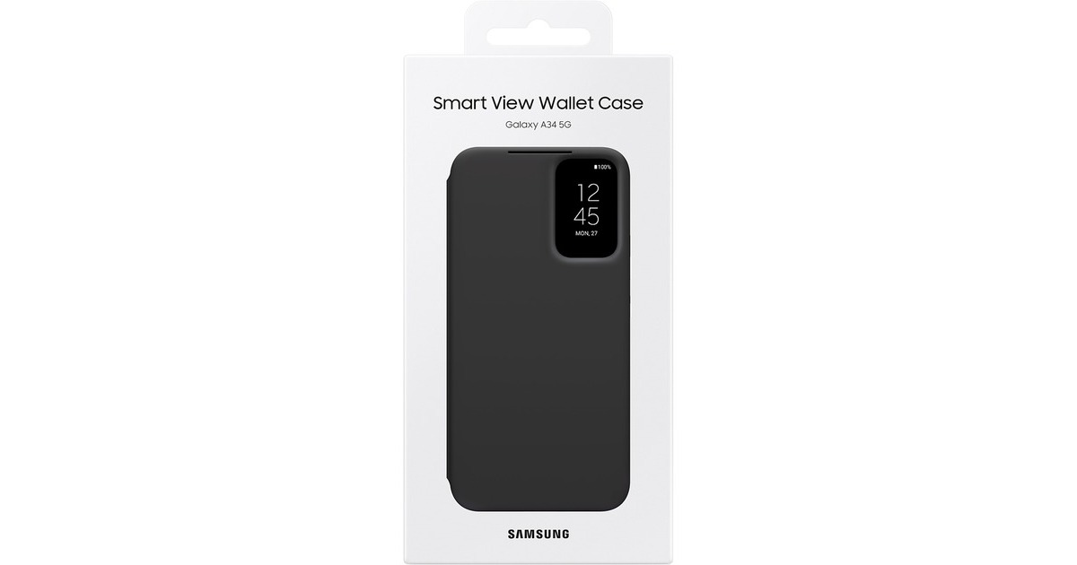 SAMSUNG Smart View Wallet Case, Handyhülle(schwarz, Samsung Galaxy A34 5G)