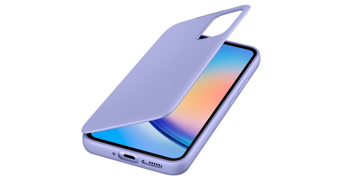 SAMSUNG Smart View Wallet Case, Handyhülle(blau, Samsung Galaxy A34 5G)