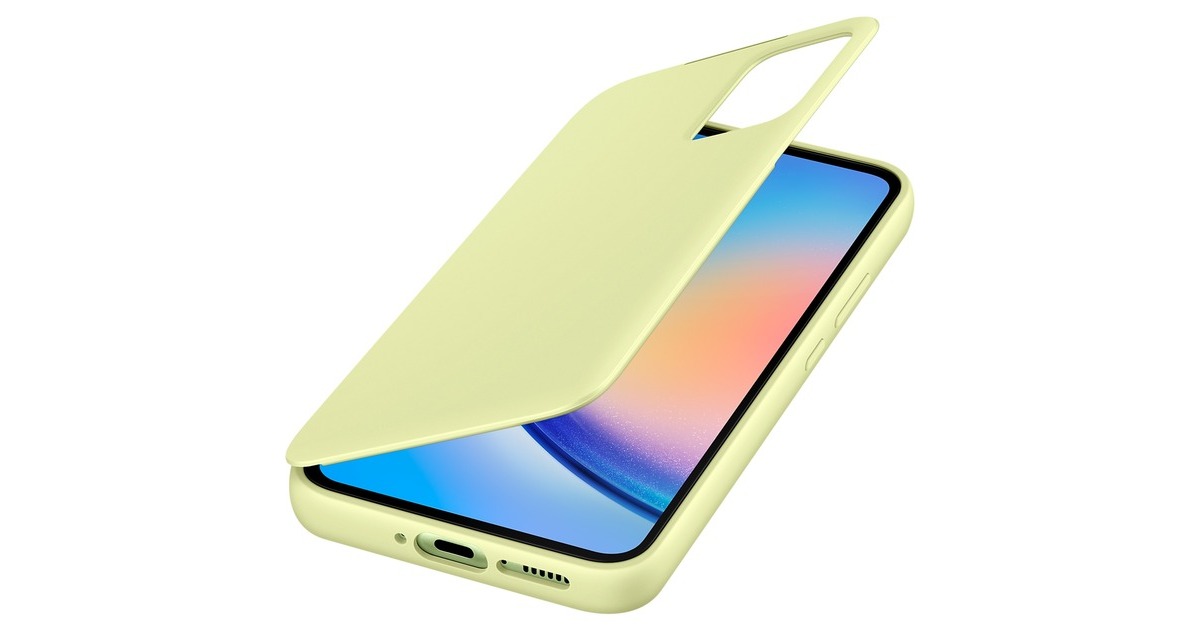 SAMSUNG Smart View Wallet Case, Handyhülle(limette, Samsung Galaxy A34 5G)