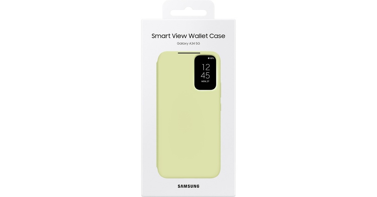 SAMSUNG Smart View Wallet Case, Handyhülle(limette, Samsung Galaxy A34 5G)