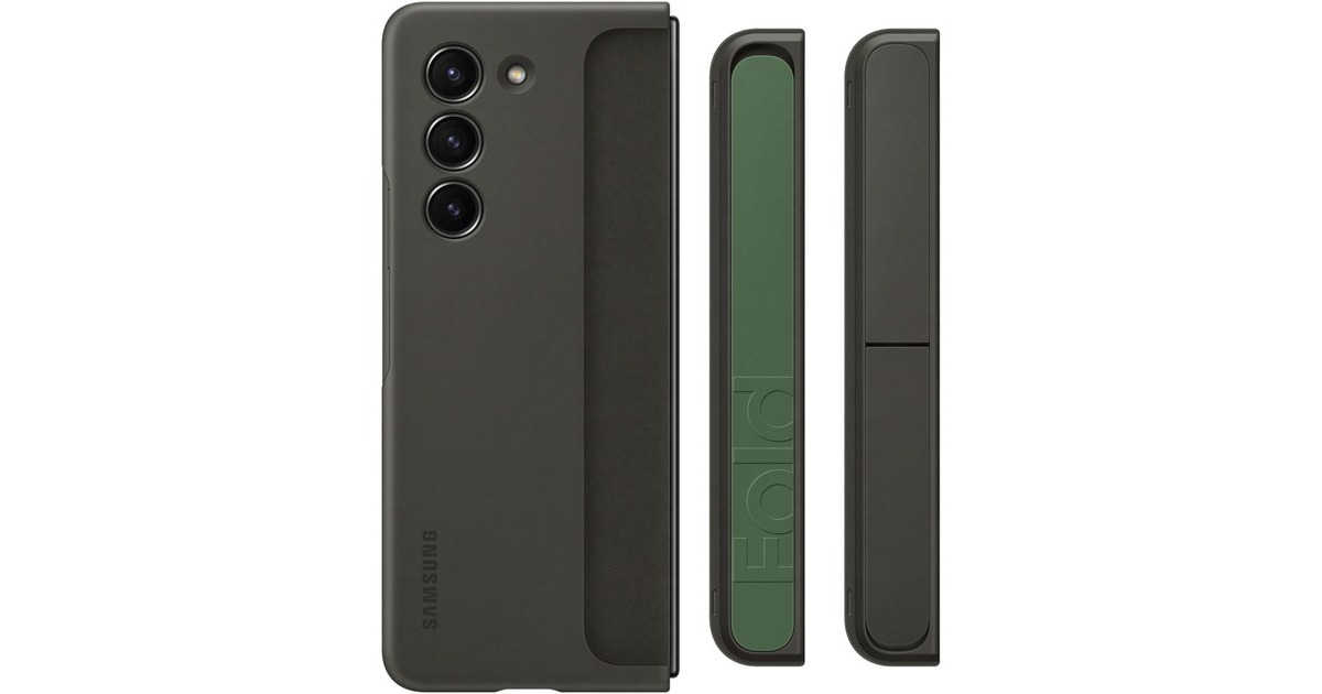 SAMSUNG Standing Case with Strap, Handyhülle(graphit, Samsung Galaxy Z Fold5)