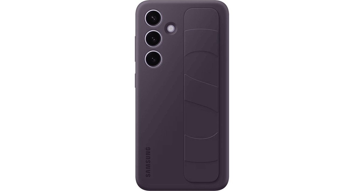 SAMSUNG Standing Grip Case, Handyhülle(dunkelviolett, Samsung Galaxy S24)