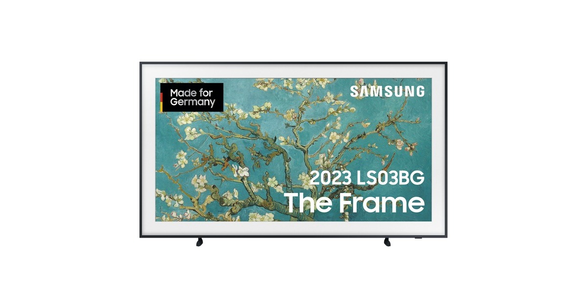 SAMSUNG The Frame GQ-75LS03BG, QLED-Fernseher(189 cm (75 Zoll), schwarz, UltraHD/4K, HDR 10+, SmartTV, HD+, 100Hz Panel)