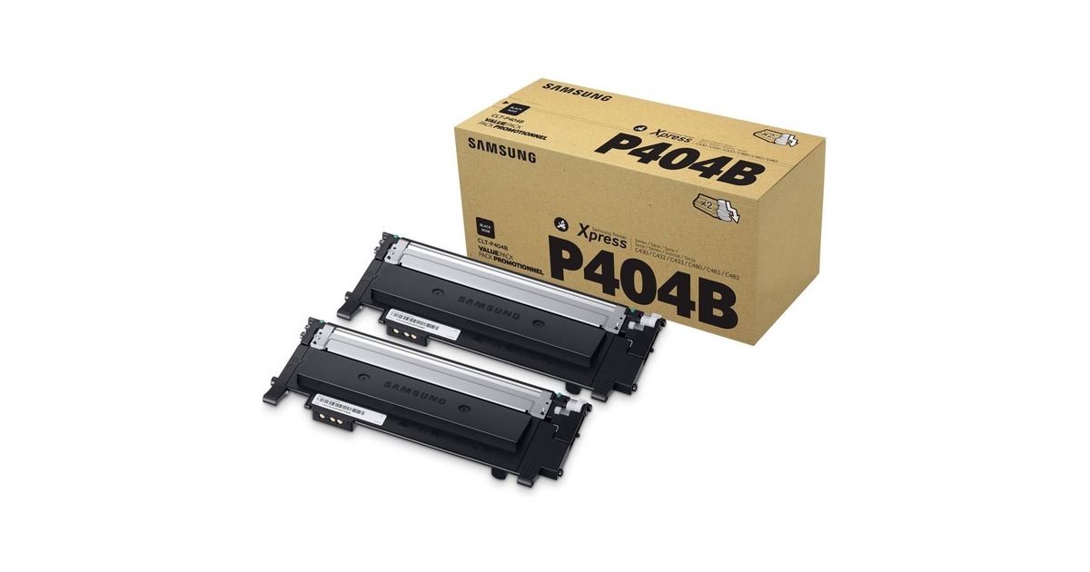 SAMSUNG Toner schwarz CLT-P404B(Doppelpack)