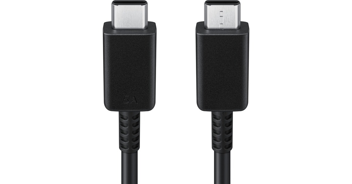 USB-C Stecker(schwarz, 1 Meter, PD, Laden mit bis zu 100 Watt)