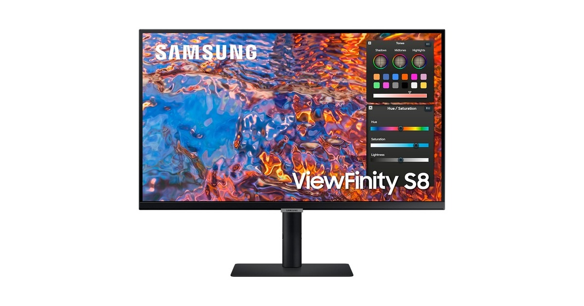 SAMSUNG ViewFinity S8UP S32B800PXP, LED-Monitor(80 cm (32 Zoll), schwarz, UltraHD/4K, IPS, USB-A)