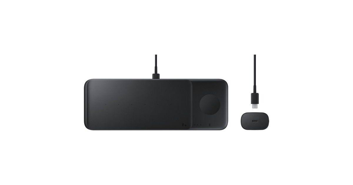 SAMSUNG Wireless Charger Trio EP-P6300, Ladestation(schwarz)