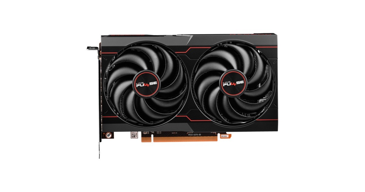 SAPPHIRE Radeon RX 6600 Pulse Gaming, Grafikkarte(RDNA 2, GDDR6, 3x DisplayPort, 1x HDMI 2.1)
