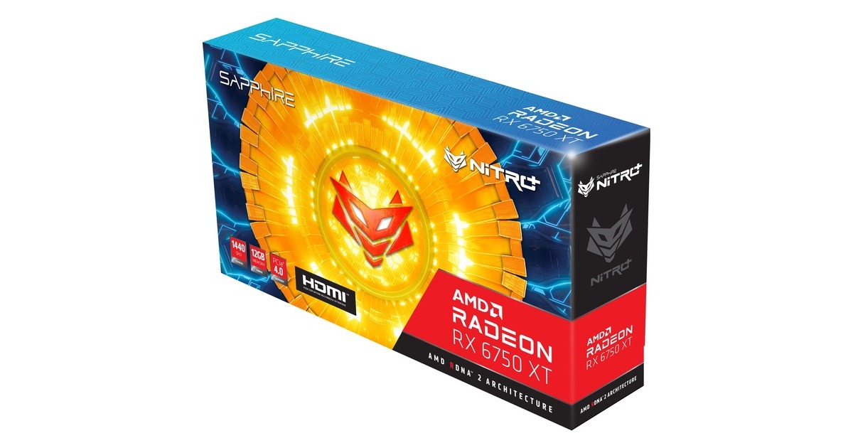 SAPPHIRE Radeon RX 6750 XT NITRO+ GAMING OC, Grafikkarte(RDNA 2, GDDR6, 3x DisplayPort, 1x HDMI 2.1, Outlet) SAPPHIRE Radeon RX 6750 XT NITRO+ GAMING OC, Grafikkarte(RDNA 2, GDDR6, 3x DisplayPort, 1x HDMI 2.1, Outlet)