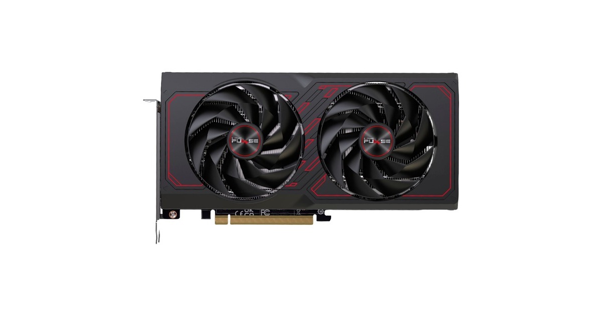 SAPPHIRE Radeon RX 7600 XT PULSE GAMING OC, Grafikkarte(RDNA 3, GDDR6, 2x DisplayPort, 2x HDMI 2.1)