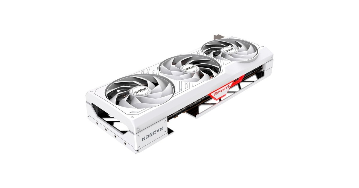 SAPPHIRE Radeon RX 7700 XT PURE GAMING OC, Grafikkarte(weiß, RDNA 3, GDDR6, 2x DisplayPort, 2x HDMI 2.1)