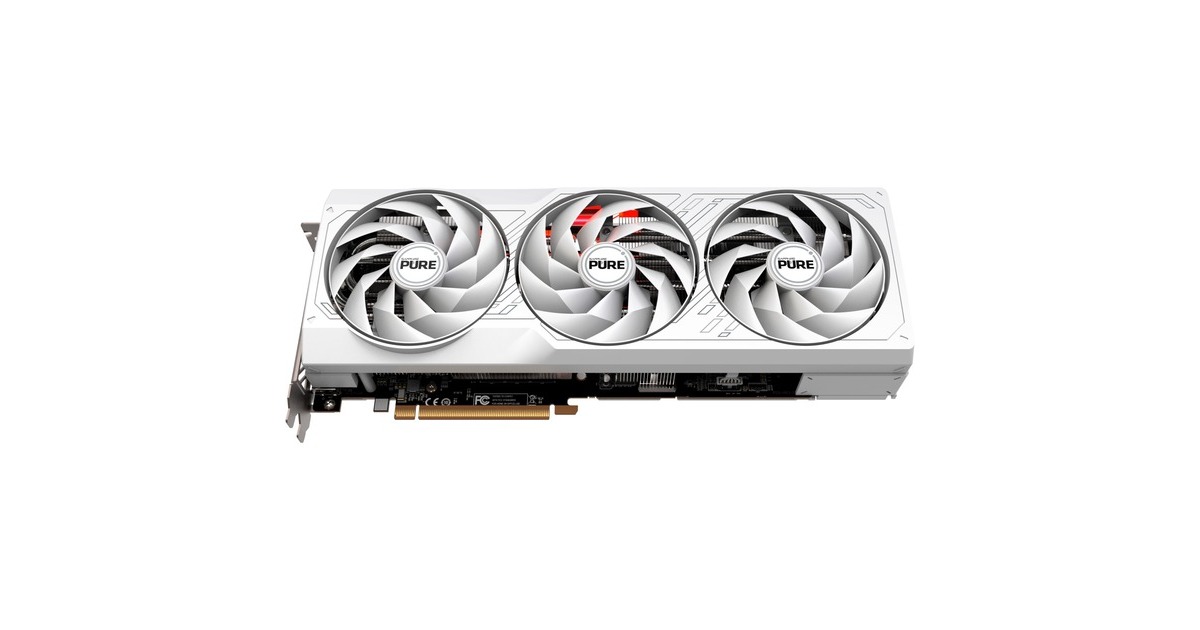 SAPPHIRE Radeon RX 7700 XT PURE GAMING OC, Grafikkarte(weiß, RDNA 3, GDDR6, 2x DisplayPort, 2x HDMI 2.1)