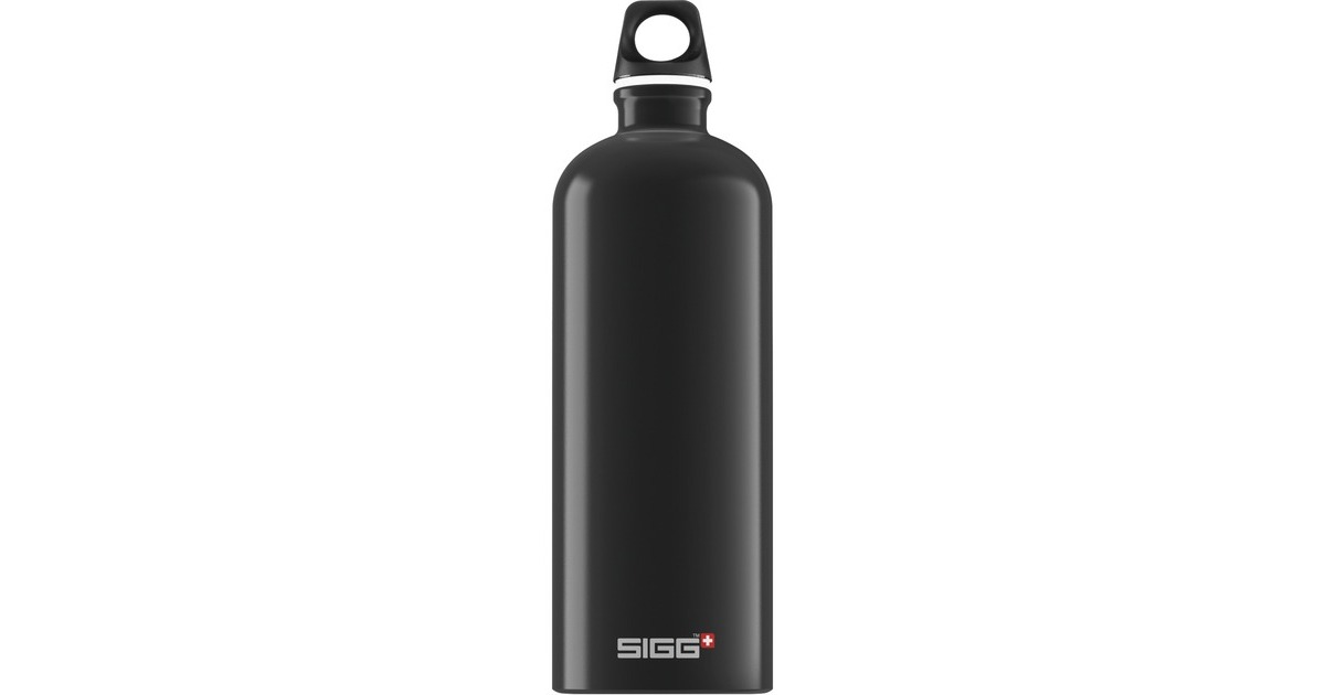 SIGG Alu Traveller 1 Liter, Trinkflasche(schwarz)