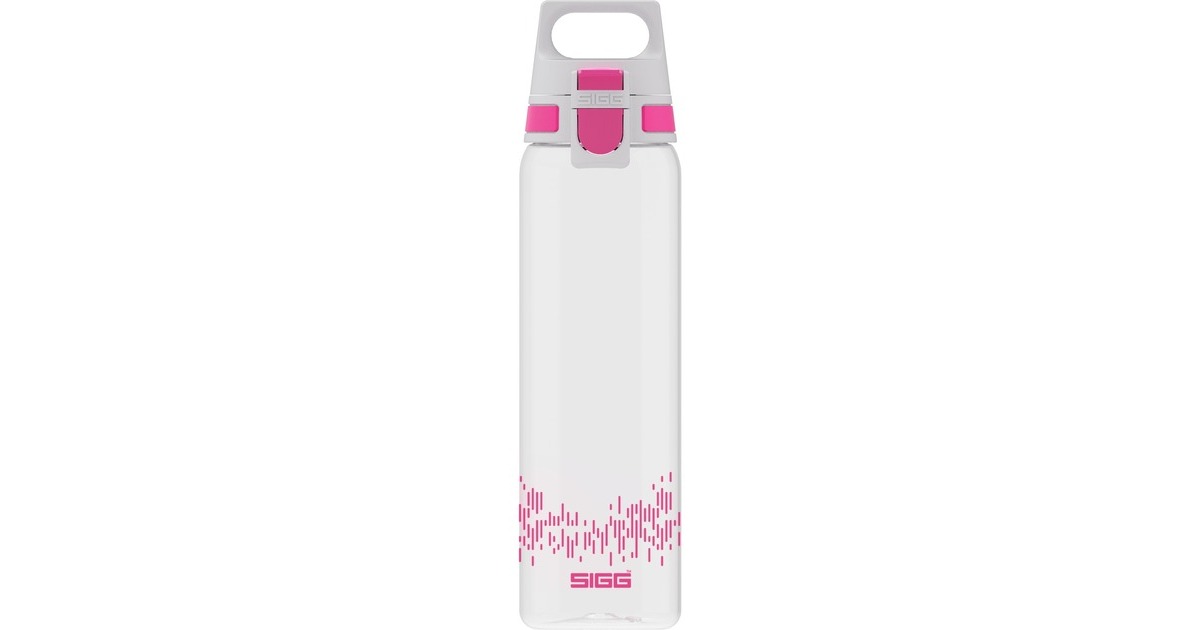 SIGG Trinkflasche Total Clear One MyPlanet "Berry" 0,75L(transparent/beere, Ein-Hand-Verschluss ONE)