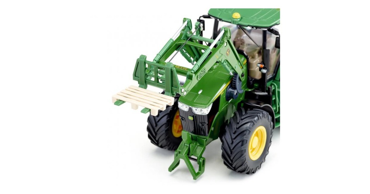 SIKU CONTROL32 John Deere 7310R mit Frontlader und Bluetooth App-Steuerung, RC(grün, 1:32)