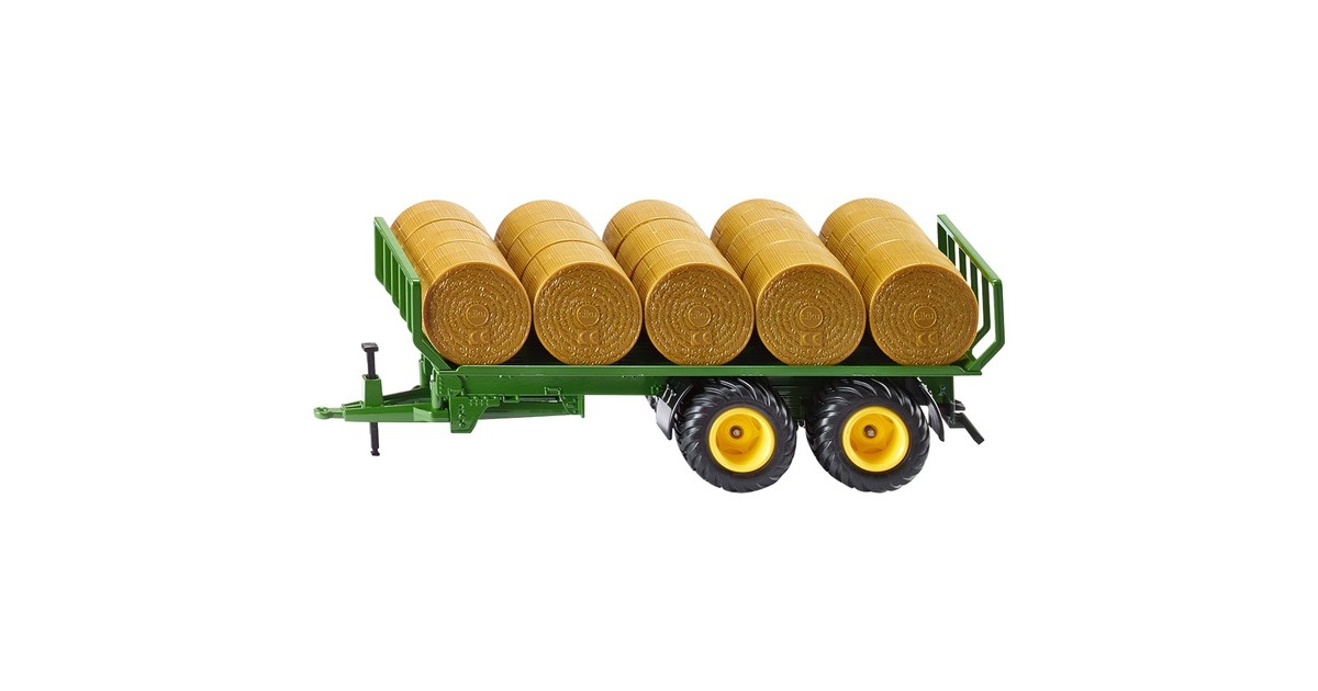 SIKU FARMER Rundballenahänger, Modellfahrzeug(grün/goldgelb)