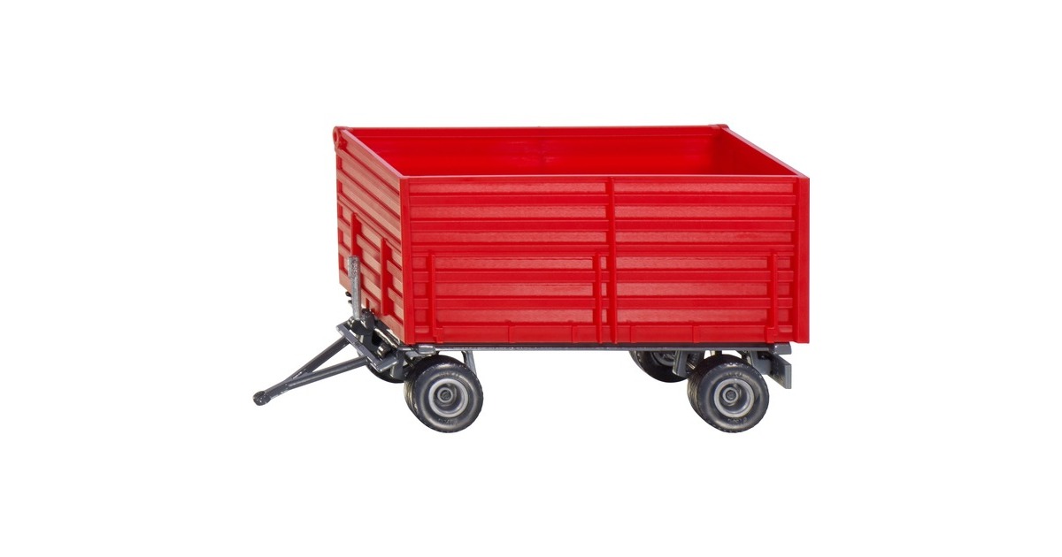 SIKU FARMER Zwei-Achs-Anhänger, Modellfahrzeug(rot)