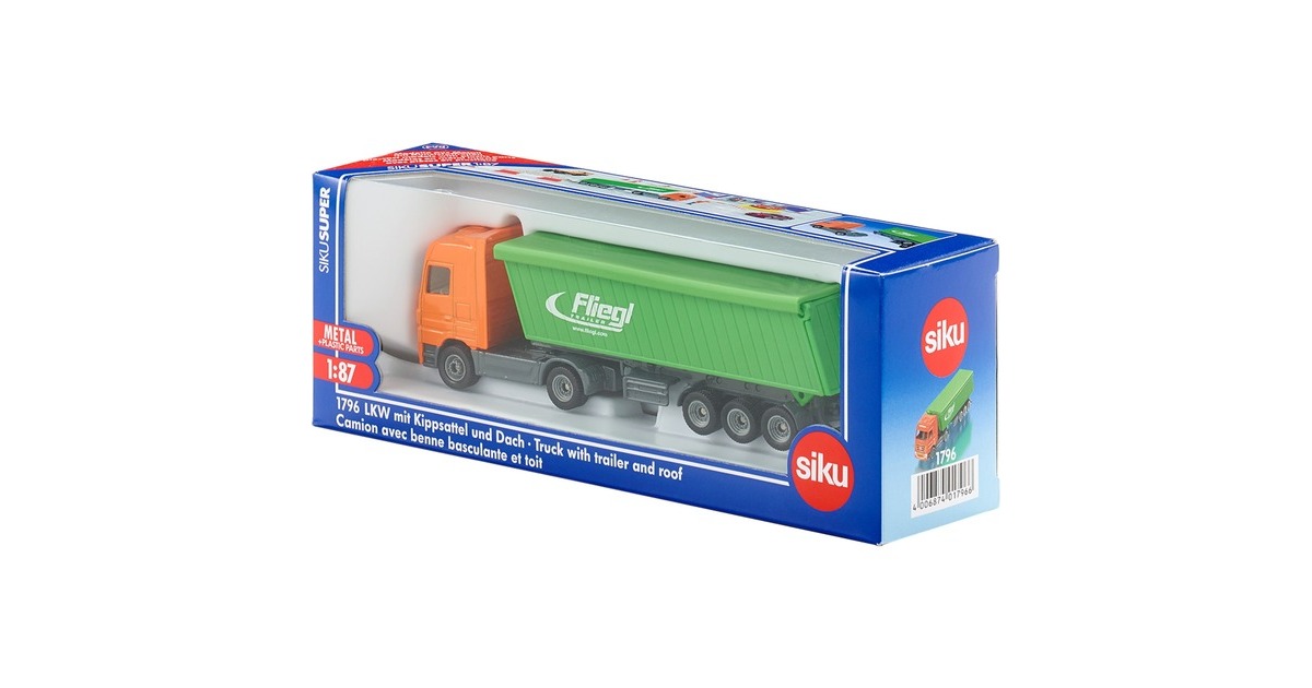 SIKU SUPER LKW mit Kippsattel und Dach, Modellfahrzeug