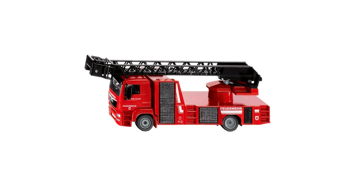 SIKU SUPER MAN Feuerwehr Drehleiter, Modellfahrzeug(rot)