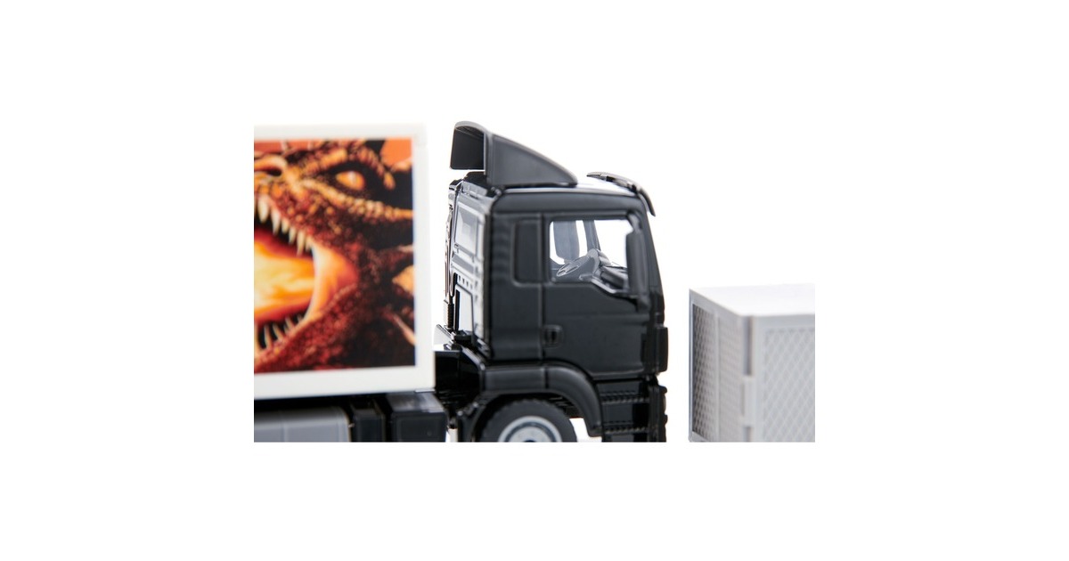 SIKU SUPER MAN LKW mit Kofferaufbau, Modellfahrzeug