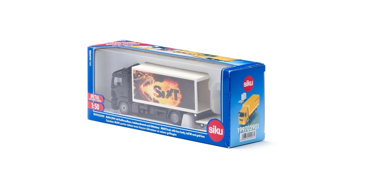 SIKU SUPER MAN LKW mit Kofferaufbau, Modellfahrzeug
