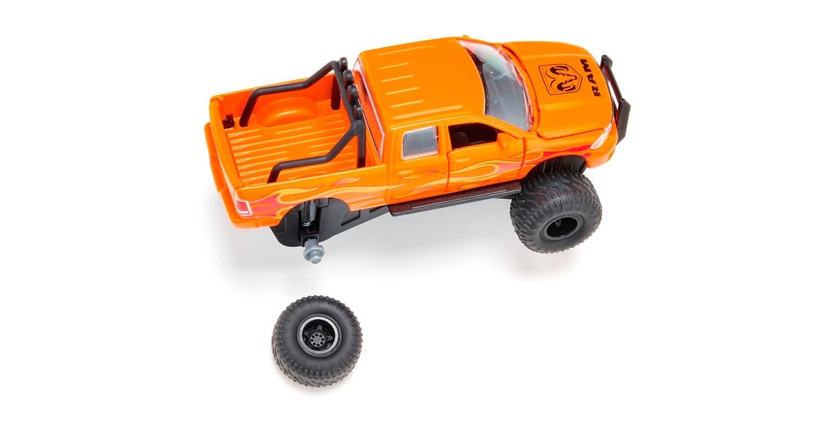 SIKU SUPER RAM 1500 mit Ballonreifen, Modellfahrzeug(orange)