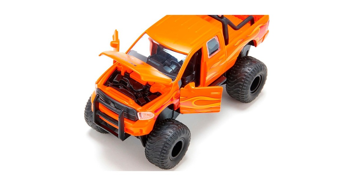 SIKU SUPER RAM 1500 mit Ballonreifen, Modellfahrzeug(orange)