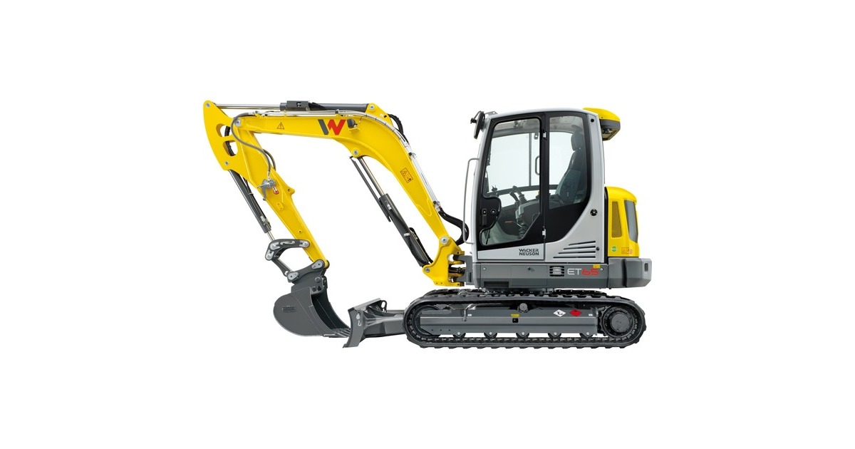 SIKU SUPER Wacker Neuson ET65 Kettenbagger, Modellfahrzeug(gelb/grau)