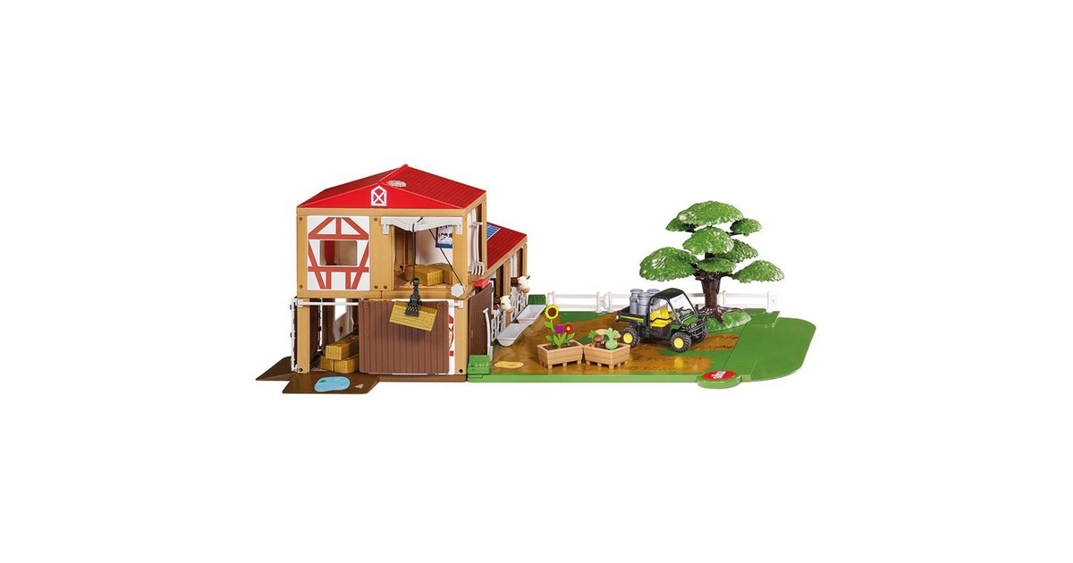 SIKU WORLD Bauernhof, Spielgebäude(Inkl. Fahrzeug)
