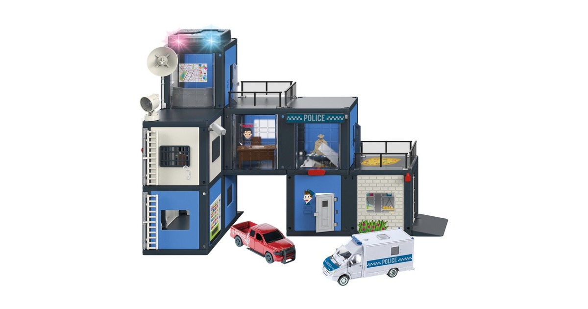 SIKU WORLD Polizeistation, Modellfahrzeug(Inkl. Zwei Fahrzeuge, Outlet)