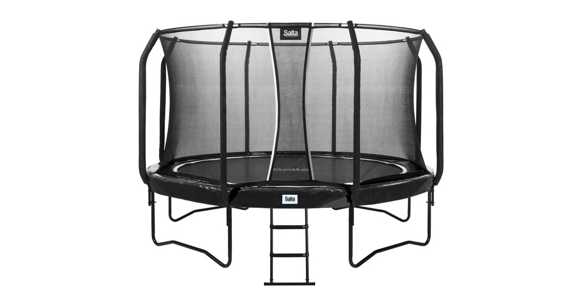 Salta First Class Trampolin, Fitnessgerät(schwarz, rund, 366 cm)