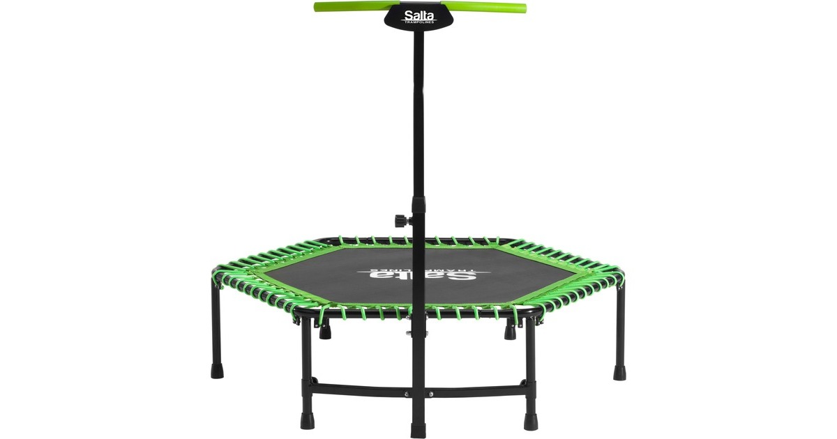 Salta Fitness Trampolin, Fitnessgerät(schwarz/grün, sechseckig, 140 cm)