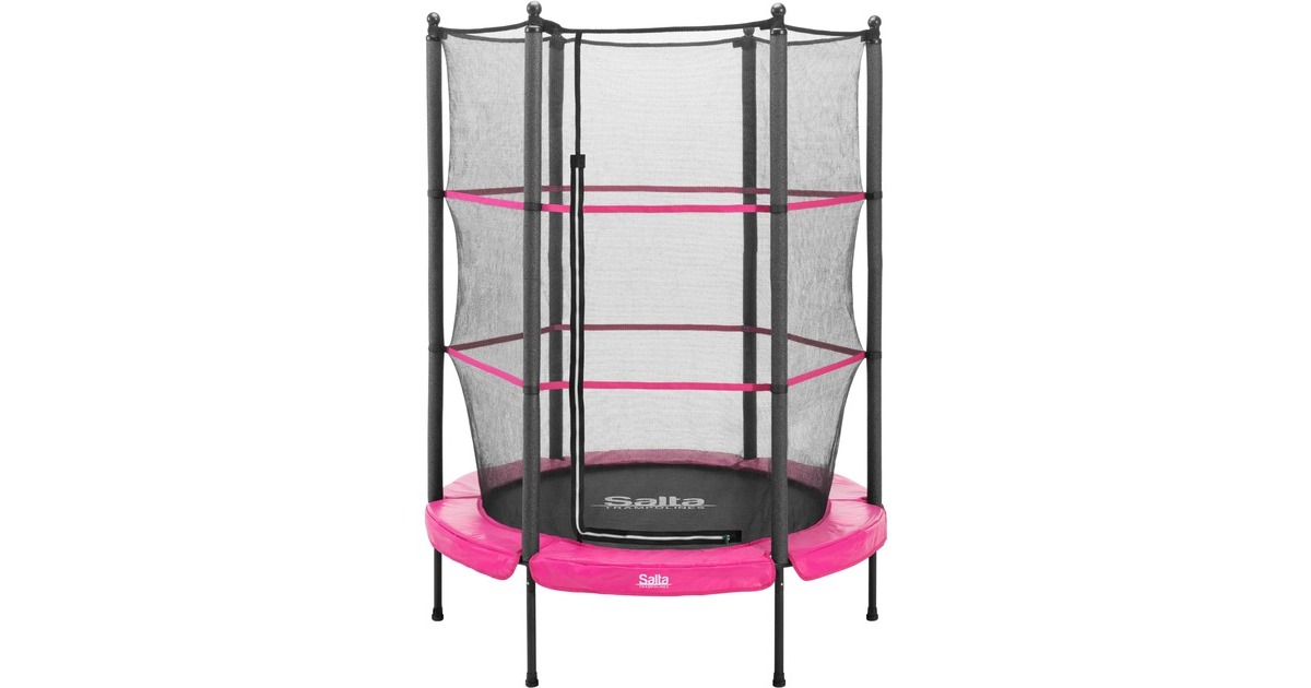 Salta Junior Trampolin, Fitnessgerät(pink/schwarz, rund, 140 cm)