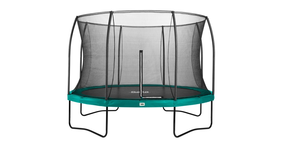Salta Trampolin Comfort Edition, Fitnessgerät(grün/schwarz, rund, 366 cm)