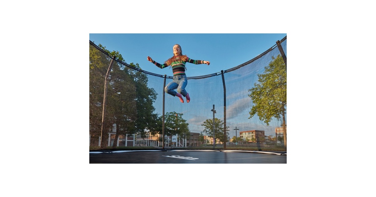 Salta Trampolin Premium Black Edition, Fitnessgerät(schwarz, rund, 396 cm)