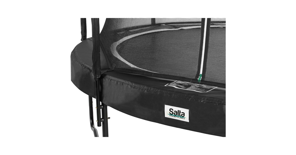 Salta Trampolin Premium Black Edition, Fitnessgerät(schwarz, rund, 366 cm)