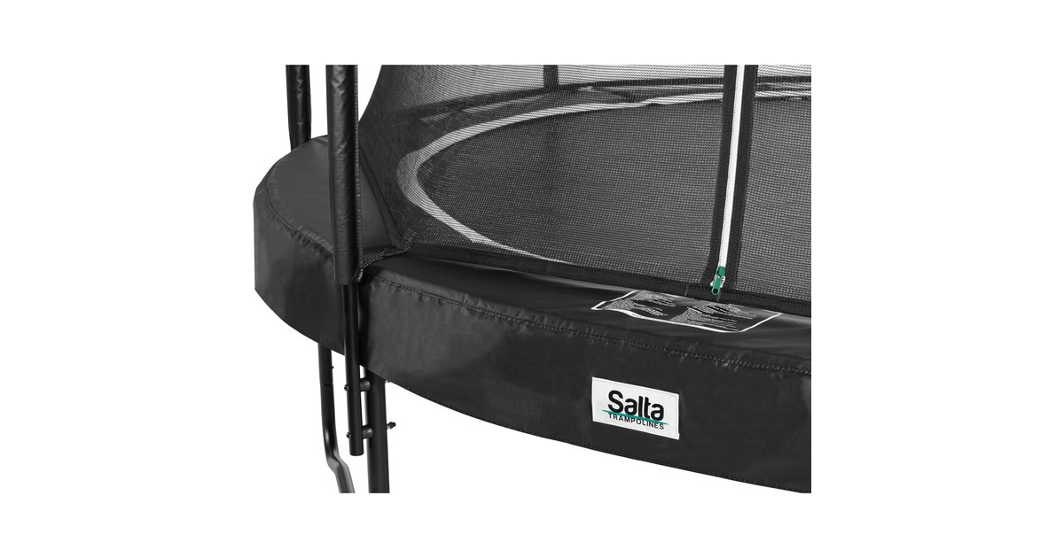 Salta Trampolin Premium Black Edition, Fitnessgerät(schwarz, rund, 251 cm)