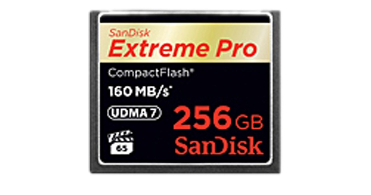 SanDisk CompactFlash Extreme Pro 256 GB, Speicherkarte(UDMA 7)