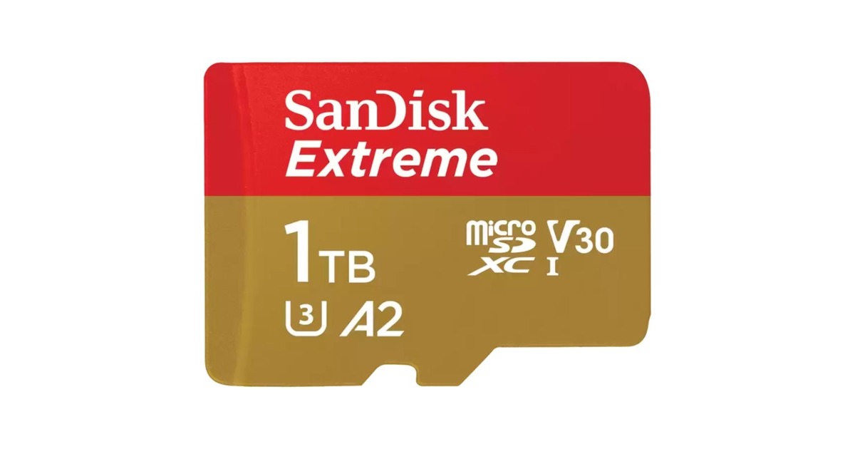 SanDisk Extreme 1 TB microSDXC, Speicherkarte(UHS-I U3, Class 10, V30, A2)