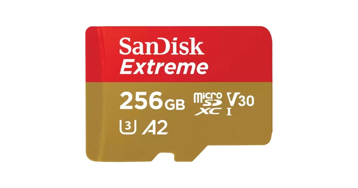 SanDisk Extreme 256 GB microSDXC, Speicherkarte(UHS-I U3, Class 10, V30, A2)